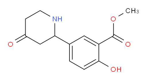 methyl 2-hydroxy-5-(4-oxopiperidin-2-yl)benzoate