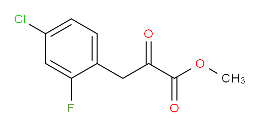 methyl 3-(4-chloro-2-fluorophenyl)-2-oxopropanoate