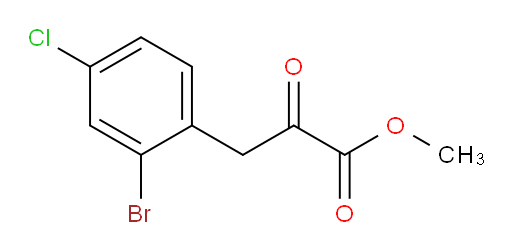 methyl 3-(2-bromo-4-chlorophenyl)-2-oxopropanoate
