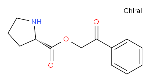 (S)-2-oxo-2-phenylethyl pyrrolidine-2-carboxylate