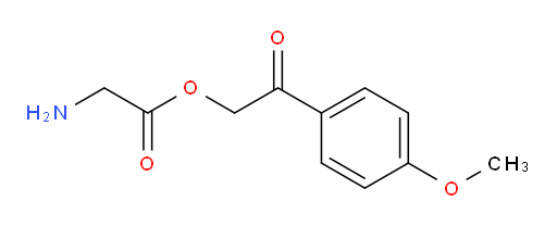 2-(4-methoxyphenyl)-2-oxoethyl 2-aminoacetate