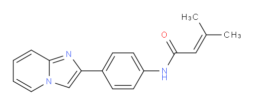N-(4-(imidazo[1,2-a]pyridin-2-yl)phenyl)-3-methylbut-2-enamide