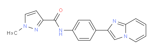 N-(4-(imidazo[1,2-a]pyridin-2-yl)phenyl)-1-methyl-1H-pyrazole-3-carboxamide