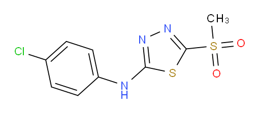 N-(4-chlorophenyl)-5-(methylsulfonyl)-1,3,4-thiadiazol-2-amine