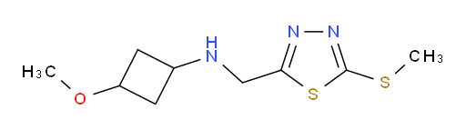 3-methoxy-N-((5-(methylthio)-1,3,4-thiadiazol-2-yl)methyl)cyclobutanamine
