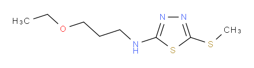 N-(3-ethoxypropyl)-5-(methylthio)-1,3,4-thiadiazol-2-amine
