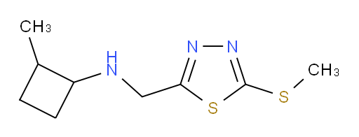 2-methyl-N-((5-(methylthio)-1,3,4-thiadiazol-2-yl)methyl)cyclobutanamine