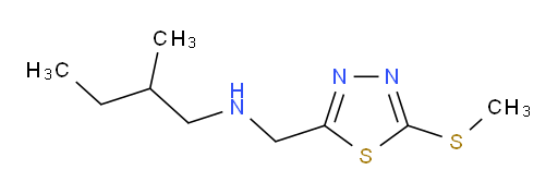 2-methyl-N-((5-(methylthio)-1,3,4-thiadiazol-2-yl)methyl)butan-1-amine