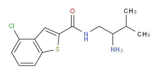 N-(2-amino-3-methylbutyl)-4-chlorobenzo[b]thiophene-2-carboxamide