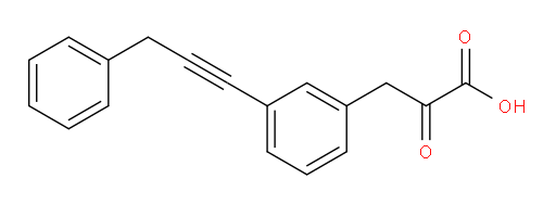 2-oxo-3-(3-(3-phenylprop-1-yn-1-yl)phenyl)propanoic acid
