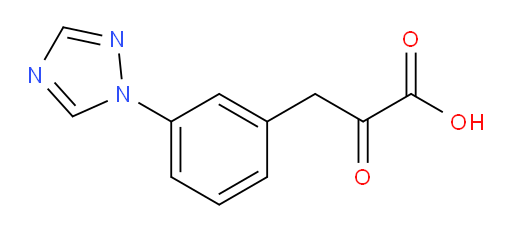 3-(3-(1H-1,2,4-triazol-1-yl)phenyl)-2-oxopropanoic acid