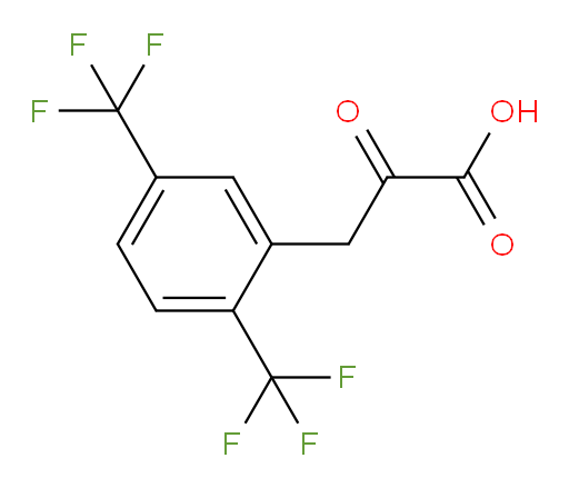 3-(2,5-bis(trifluoromethyl)phenyl)-2-oxopropanoic acid