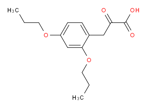 3-(2,4-dipropoxyphenyl)-2-oxopropanoic acid