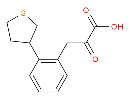2-oxo-3-(2-(tetrahydrothiophen-3-yl)phenyl)propanoic acid