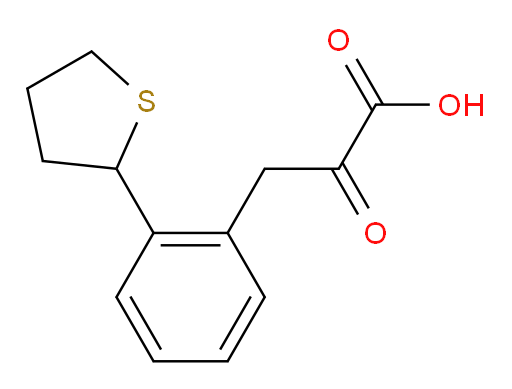 2-oxo-3-(2-(tetrahydrothiophen-2-yl)phenyl)propanoic acid
