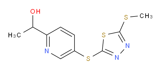 1-(5-((5-(methylthio)-1,3,4-thiadiazol-2-yl)thio)pyridin-2-yl)ethanol