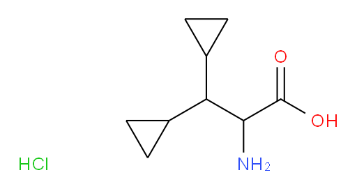 2-amino-3,3-dicyclopropylpropanoic acid hydrochloride