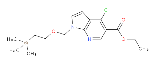 ethyl 4-chloro-1-((2-(trimethylsilyl)ethoxy)methyl)-1H-pyrrolo[2,3-b]pyridine-5-carboxylate