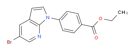 ethyl 4-(5-bromo-1H-pyrrolo[2,3-b]pyridin-1-yl)benzoate