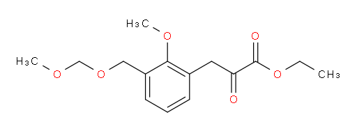 ethyl 3-(2-methoxy-3-((methoxymethoxy)methyl)phenyl)-2-oxopropanoate