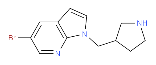 5-bromo-1-(pyrrolidin-3-ylmethyl)-1H-pyrrolo[2,3-b]pyridine