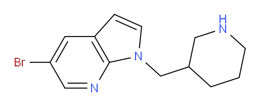 5-bromo-1-(piperidin-3-ylmethyl)-1H-pyrrolo[2,3-b]pyridine