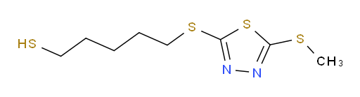 5-((5-(methylthio)-1,3,4-thiadiazol-2-yl)thio)pentane-1-thiol