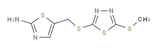 5-(((5-(methylthio)-1,3,4-thiadiazol-2-yl)thio)methyl)thiazol-2-amine