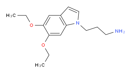 3-(5,6-diethoxy-1H-indol-1-yl)propan-1-amine