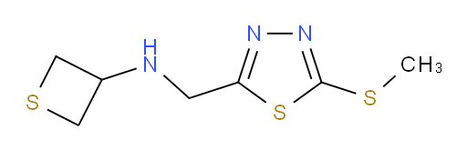 N-((5-(methylthio)-1,3,4-thiadiazol-2-yl)methyl)thietan-3-amine
