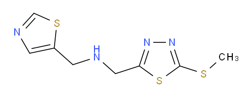1-(5-(methylthio)-1,3,4-thiadiazol-2-yl)-N-(thiazol-5-ylmethyl)methanamine