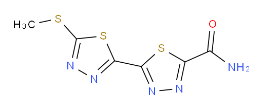 5'-(methylthio)-[2,2'-bi(1,3,4-thiadiazole)]-5-carboxamide