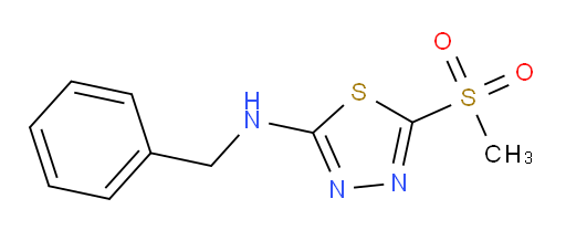 N-benzyl-5-(methylsulfonyl)-1,3,4-thiadiazol-2-amine