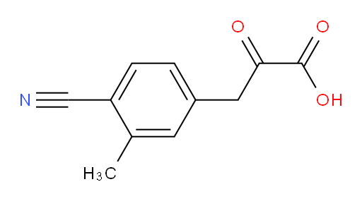 3-(4-cyano-3-methylphenyl)-2-oxopropanoic acid