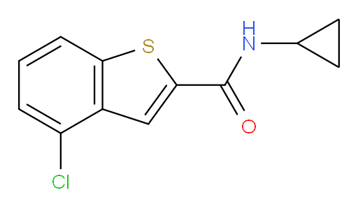 4-chloro-N-cyclopropylbenzo[b]thiophene-2-carboxamide