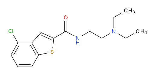 4-chloro-N-(2-(diethylamino)ethyl)benzo[b]thiophene-2-carboxamide