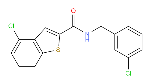 4-chloro-N-(3-chlorobenzyl)benzo[b]thiophene-2-carboxamide
