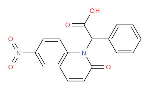 2-(6-nitro-2-oxoquinolin-1(2H)-yl)-2-phenylacetic acid