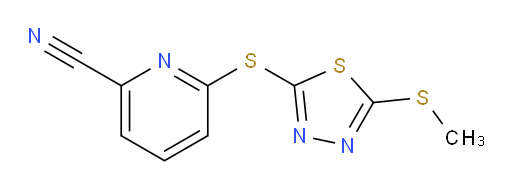 6-((5-(methylthio)-1,3,4-thiadiazol-2-yl)thio)picolinonitrile