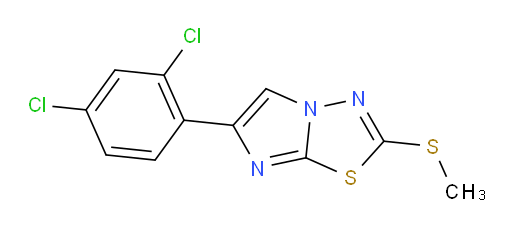 6-(2,4-dichlorophenyl)-2-(methylthio)imidazo[2,1-b][1,3,4]thiadiazole