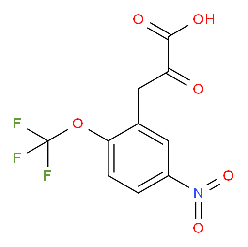 3-(5-nitro-2-(trifluoromethoxy)phenyl)-2-oxopropanoic acid