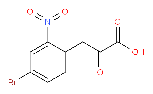 3-(4-bromo-2-nitrophenyl)-2-oxopropanoic acid