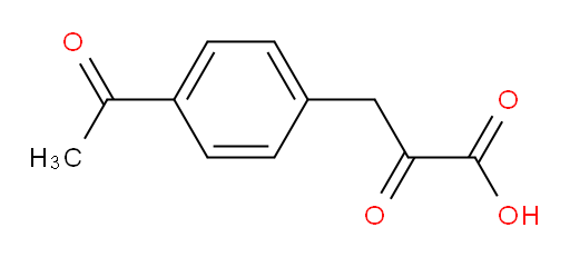 3-(4-acetylphenyl)-2-oxopropanoic acid