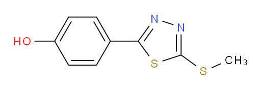 4-(5-(methylthio)-1,3,4-thiadiazol-2-yl)phenol