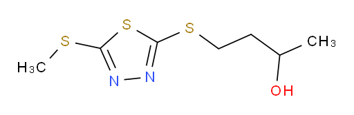4-((5-(methylthio)-1,3,4-thiadiazol-2-yl)thio)butan-2-ol