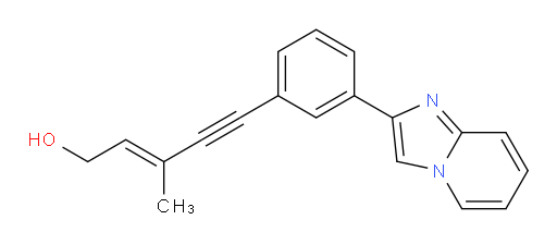 (E)-5-(3-(imidazo[1,2-a]pyridin-2-yl)phenyl)-3-methylpent-2-en-4-yn-1-ol