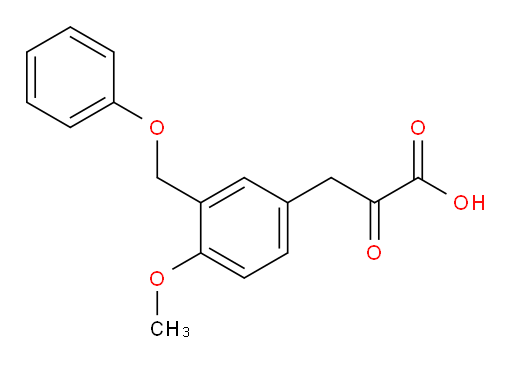 3-(4-methoxy-3-(phenoxymethyl)phenyl)-2-oxopropanoic acid