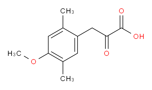 3-(4-methoxy-2,5-dimethylphenyl)-2-oxopropanoic acid