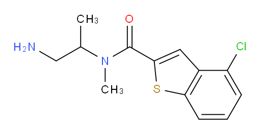 N-(1-aminopropan-2-yl)-4-chloro-N-methylbenzo[b]thiophene-2-carboxamide