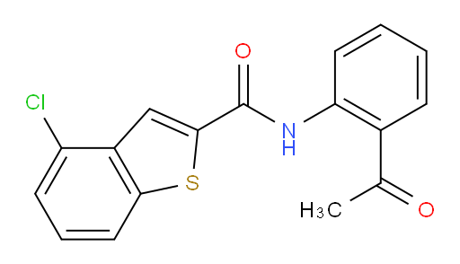 N-(2-acetylphenyl)-4-chlorobenzo[b]thiophene-2-carboxamide